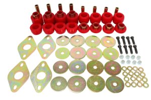 Nissan Titan Bushing Kits - Energy Suspension - Body Mount Set - Red - `04-`15 Nissan Titan Bushing Kits - Energy Suspension - Body Mount Set - Red - `04-`15